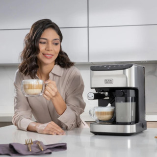 Black & Decker maquina de café espresso - EM0412-1SDLA - Imagen 4